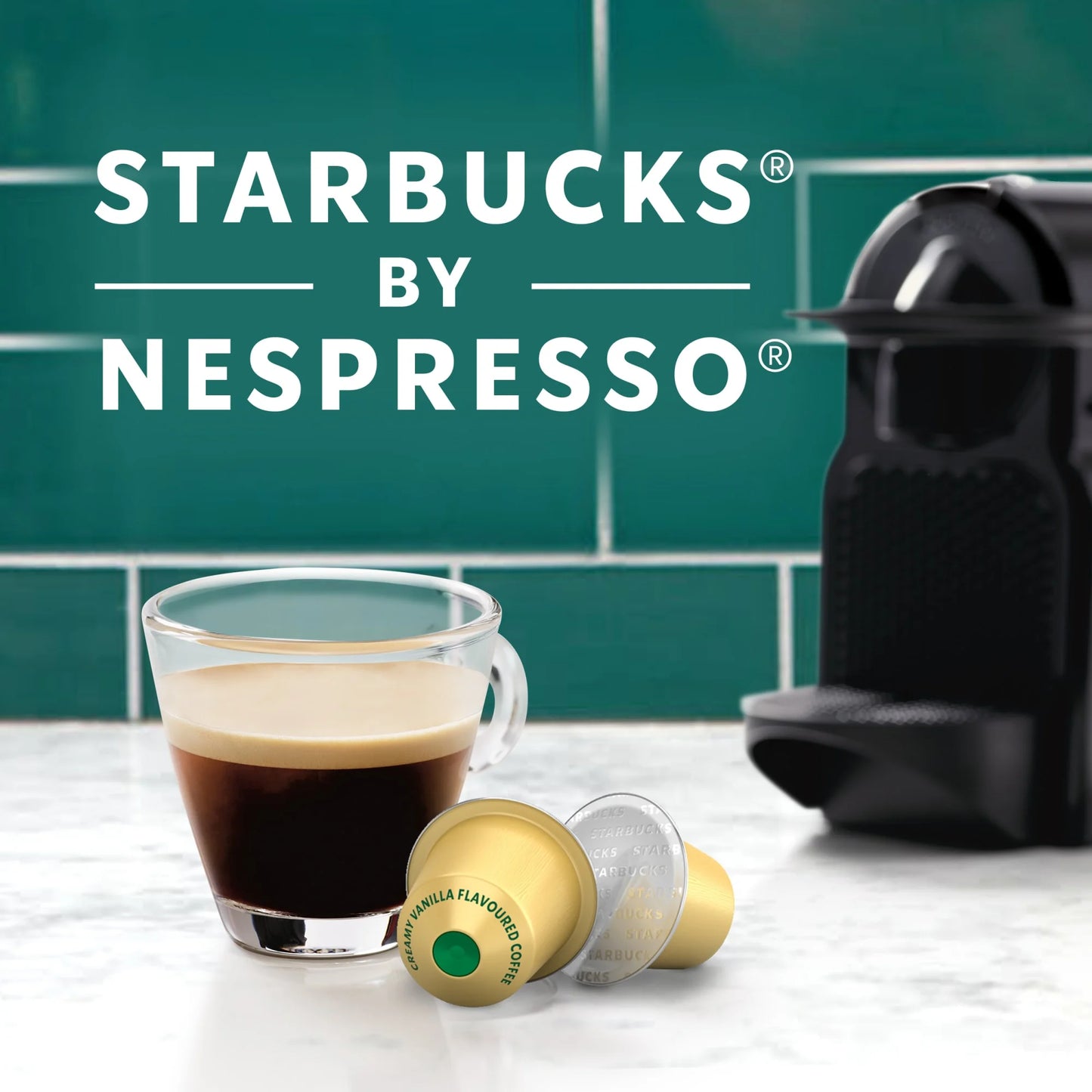 Starbucks by Nespresso Original Line, Creamy Vanilla, Flavored Roast Nespresso Pods, 10 Ct