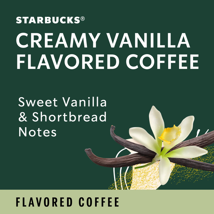 Starbucks by Nespresso Original Line, Creamy Vanilla, Flavored Roast Nespresso Pods, 10 Ct