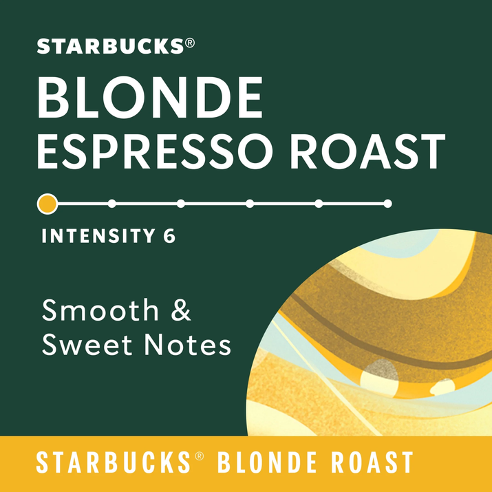 Starbucks by Nespresso Original Line, Starbucks Blonde Espresso Roast, Nespresso Pods, 10 Ct