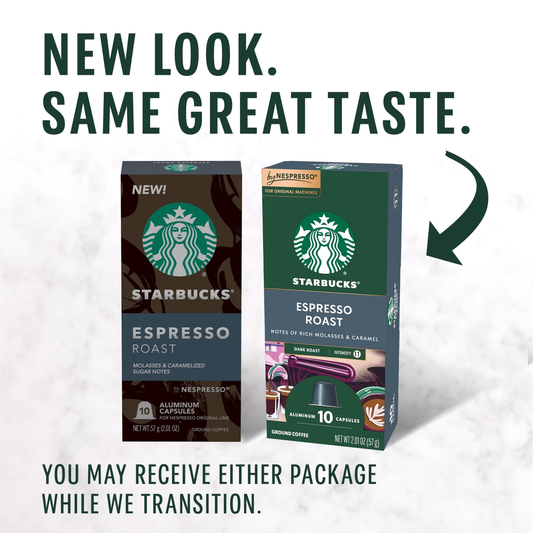 Starbucks by Nespresso Original Line, Espresso Roast, Dark Roast Nespresso Pods, 10 Count